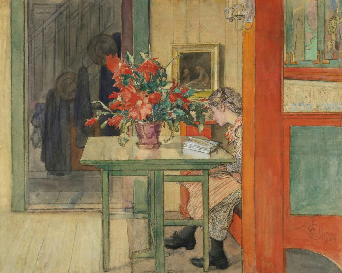 Lisbeth Reading by Carl Larsson — archival fine-art print from Fable