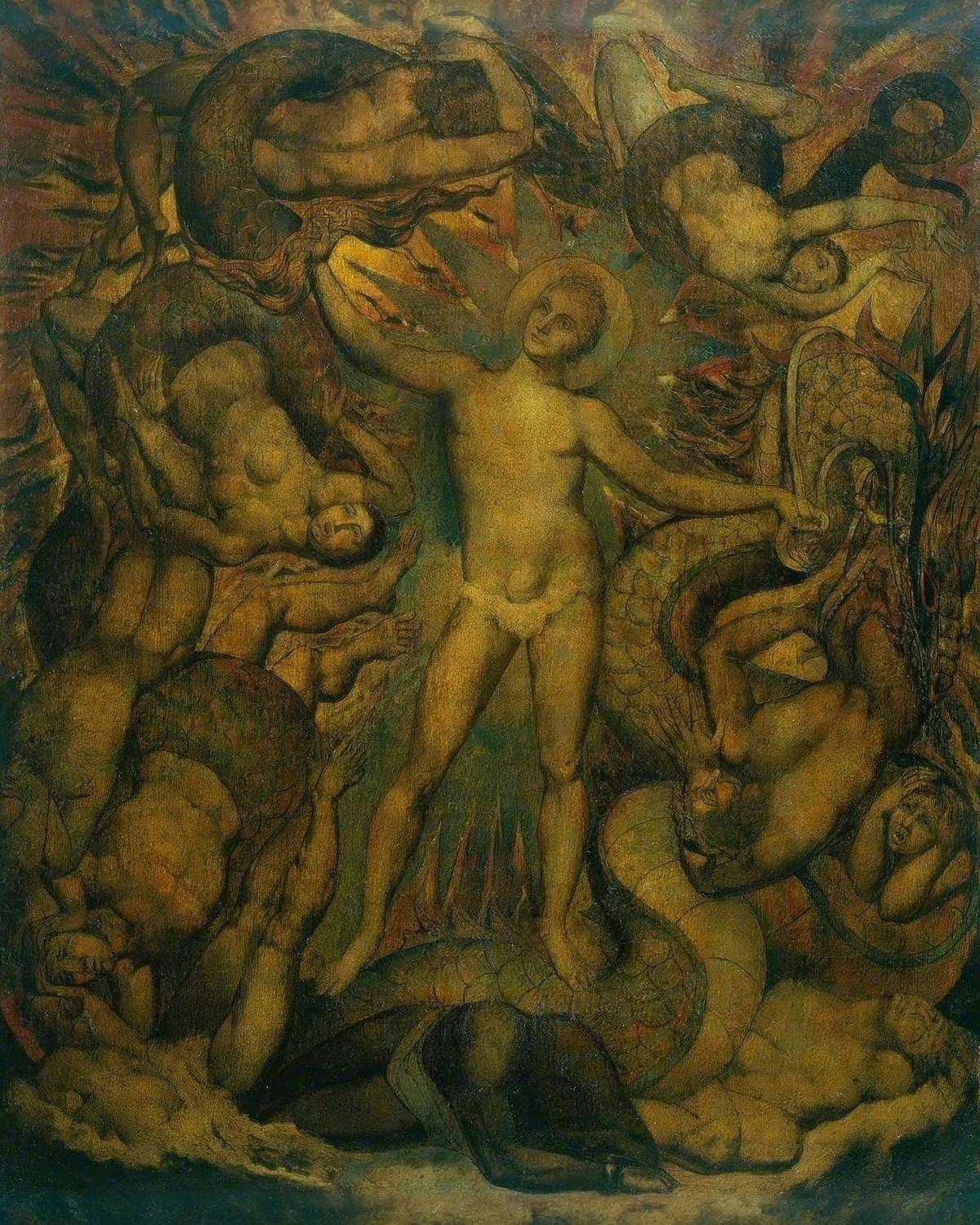 The Spiritual Form of Nelson Guiding Leviathan by William Blake — archival fine-art print from Fable