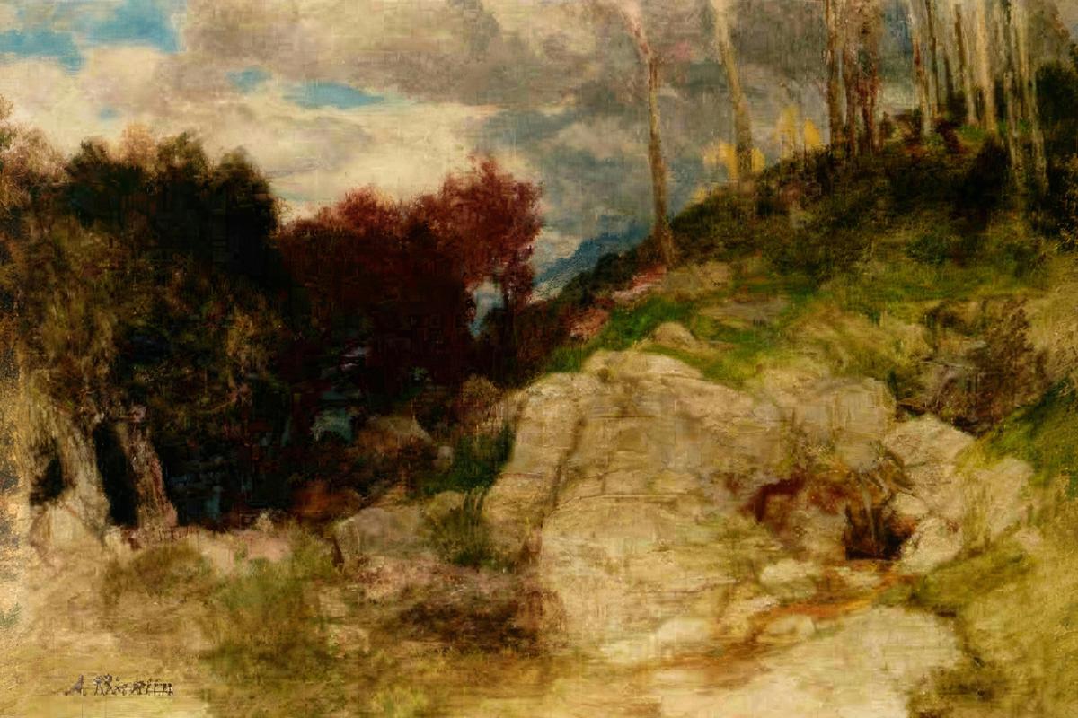 Landscape for a Hunt of Diana by Arnold Böcklin — archival fine-art print from Fable