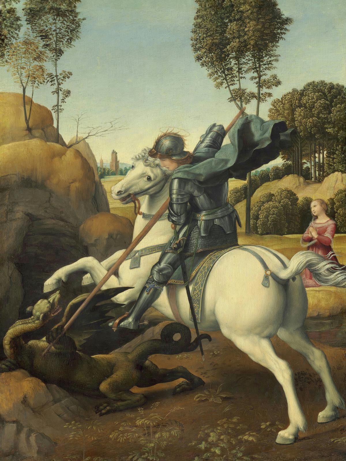 Saint George and the Dragon by Raphael — archival fine-art print from Fable