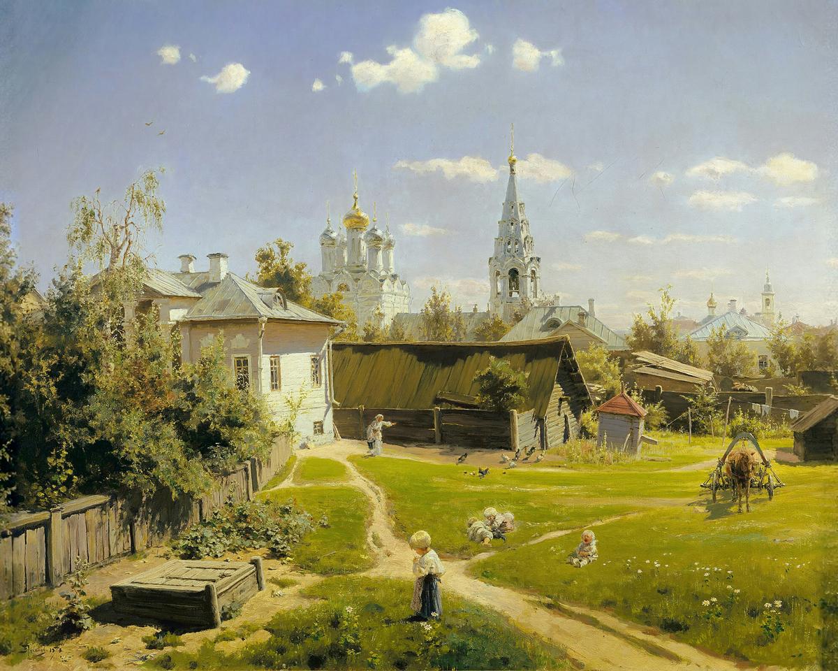 Moscow Courtyard by Vasily Polenov — archival fine-art print from Fable