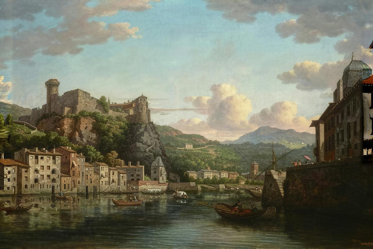 The Château de Pierre Scize on the Saône at Lyon by William Marlow — archival fine-art print from Fable