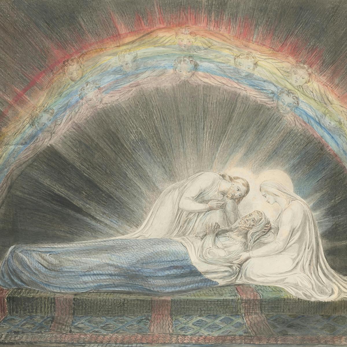 The Death of Saint Joseph by William Blake — archival fine-art print from Fable
