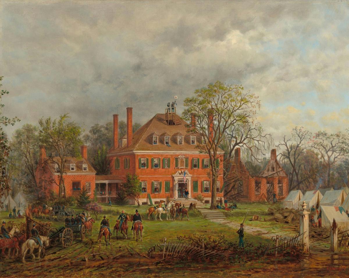 The Old Westover House home portrait — custom painted portrait by Fable