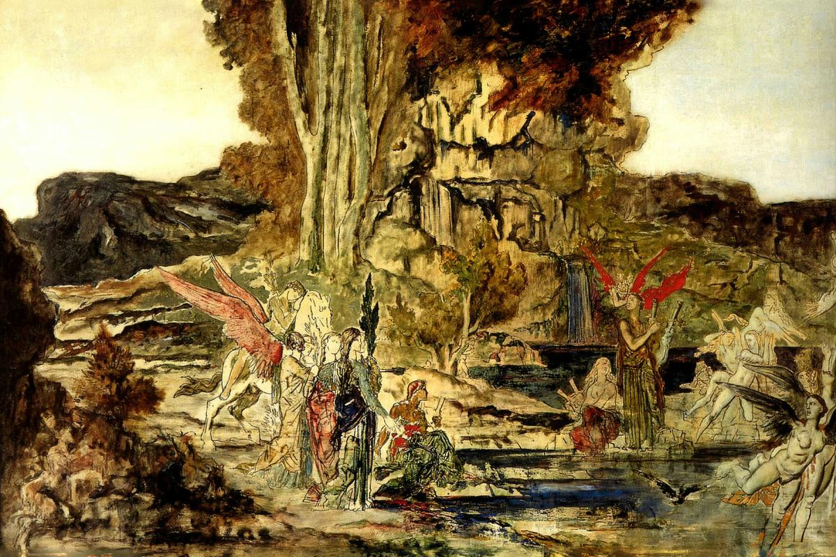 The Pierides by Gustave Moreau — archival fine-art print from Fable