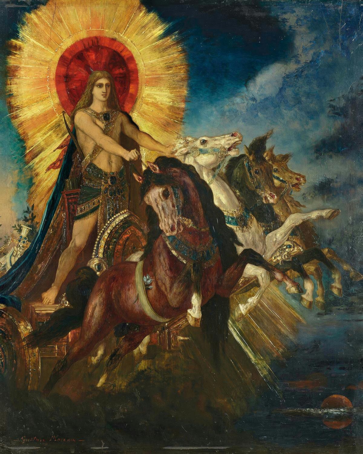 The Chariot of Apollo (Phoebus Apollo) by Gustave Moreau — archival fine-art print from Fable