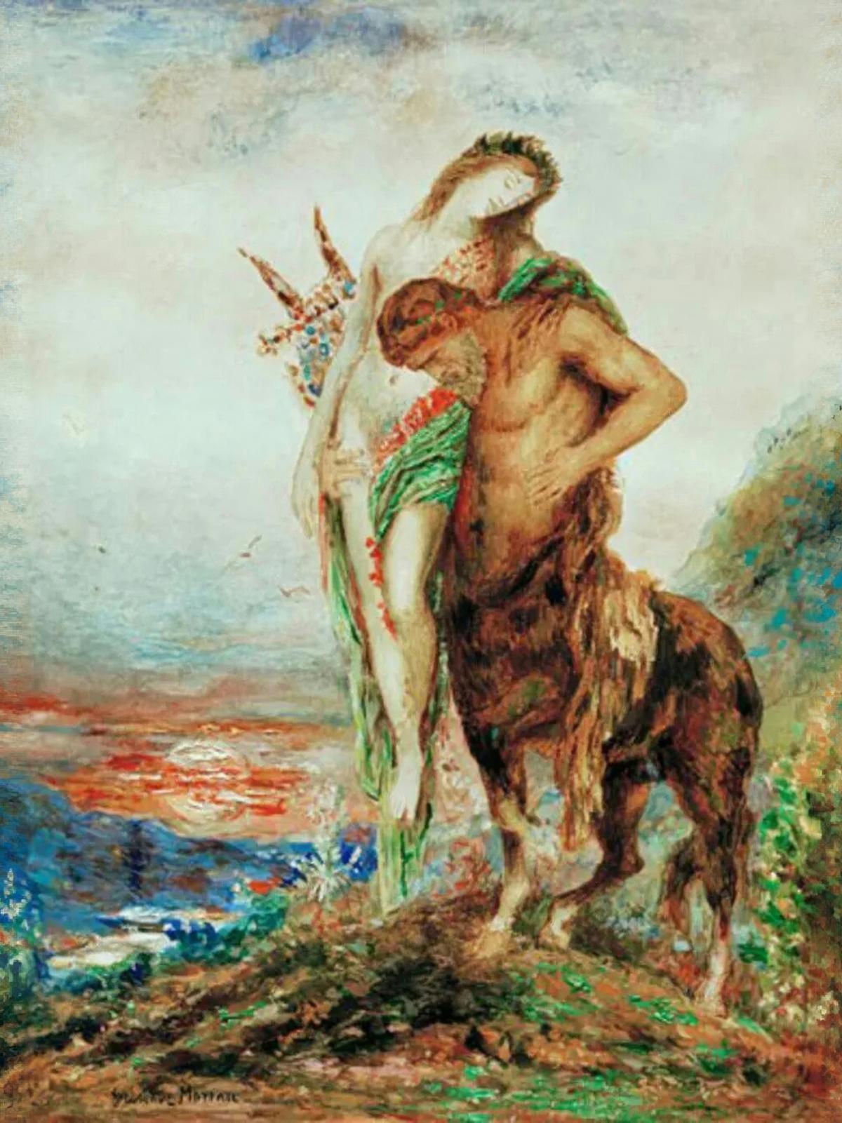 The Tired Centaur by Gustave Moreau — archival fine-art print from Fable