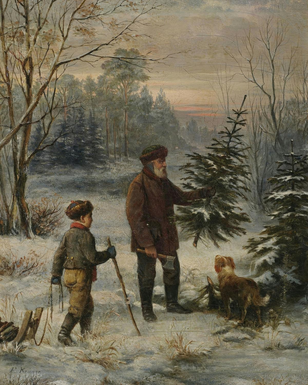 Before Christmas by Franz Krüger — archival fine-art print from Fable