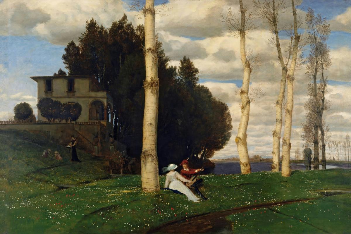 Spring Day (The Three Life Ages) by Arnold Böcklin — archival fine-art print from Fable