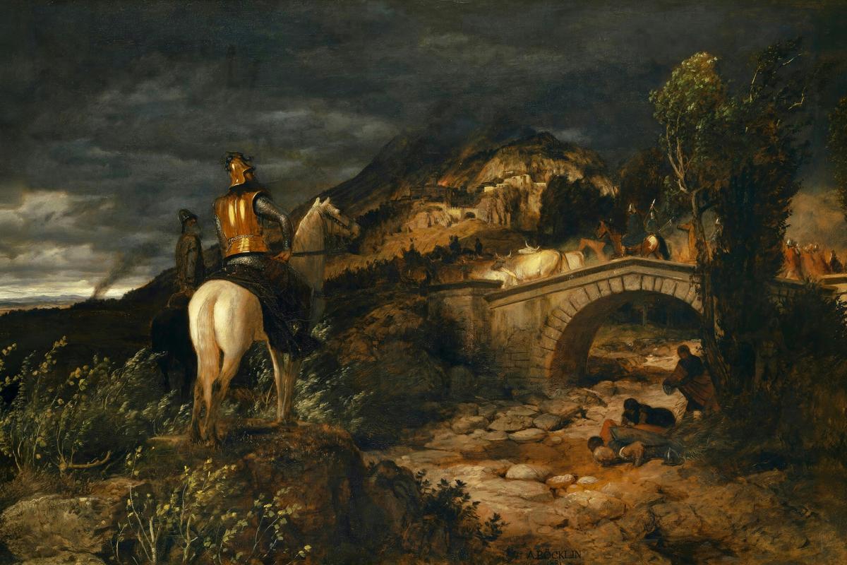 The March of the Goths by Arnold Böcklin — archival fine-art print from Fable