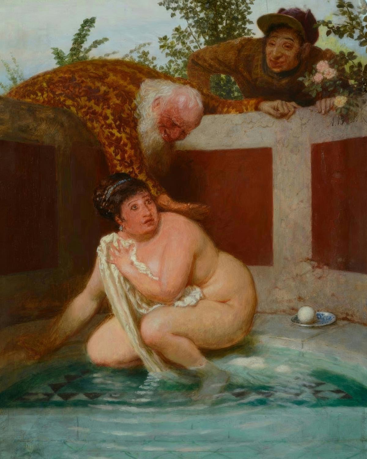 Susanna and the two old man by Arnold Böcklin — archival fine-art print from Fable