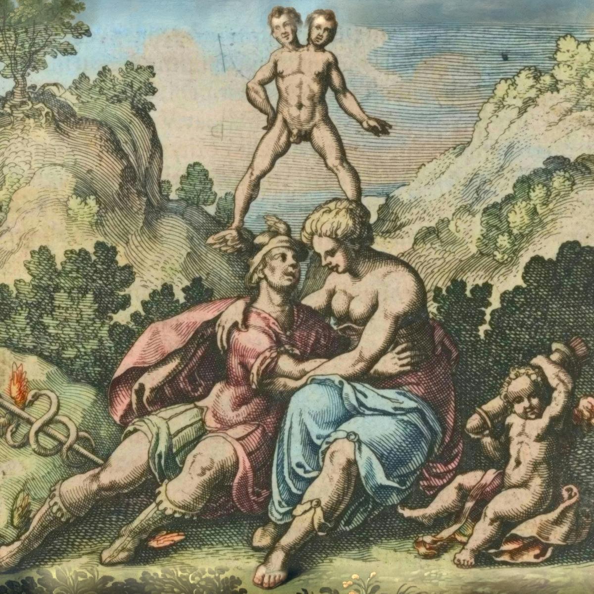 The Double Child by Matthäus Merian the Elder, after Michael Maier — archival fine-art print from Fable