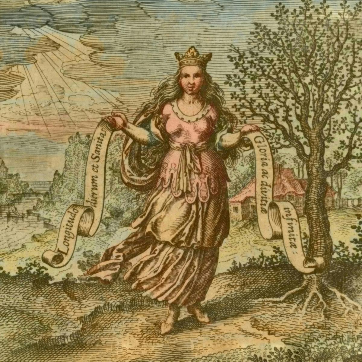 Wisdom’s Tree of Life by Matthäus Merian the Elder, after Michael Maier — archival fine-art print from Fable
