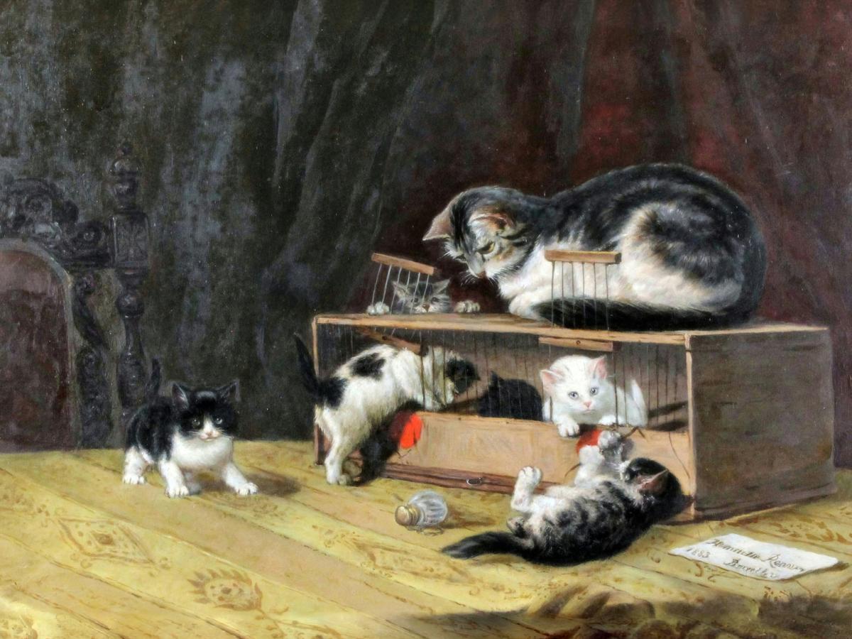 New Tenants by Henriëtte Ronner-Knip — archival fine-art print from Fable