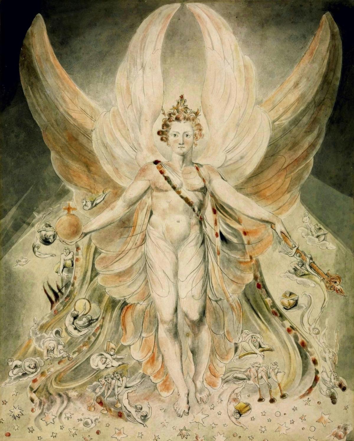 Satan in His Original Glory by William Blake — archival fine-art print from Fable