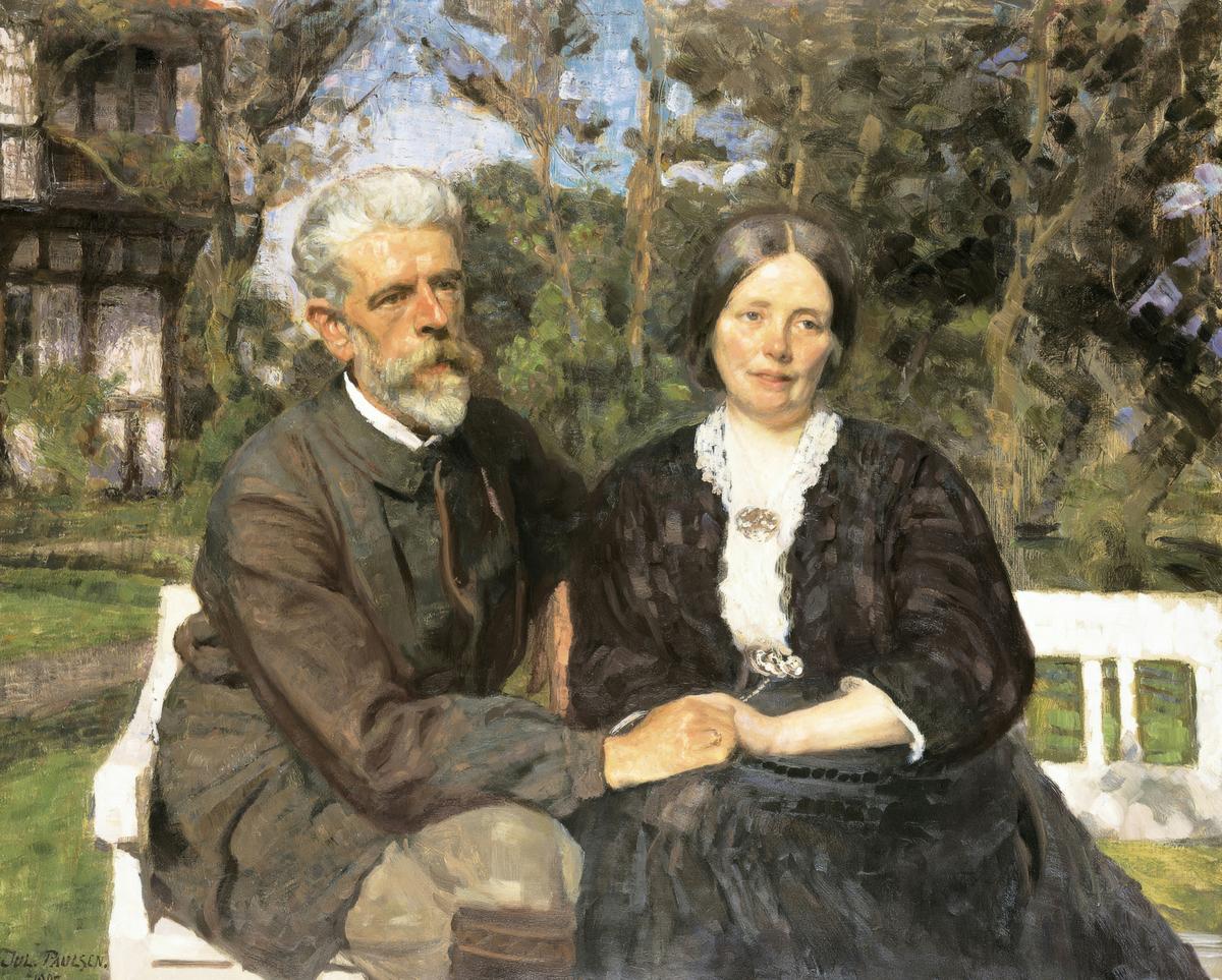 Laurits and Frederikke Tuxen · Couples human portrait — custom painted portrait by Fable