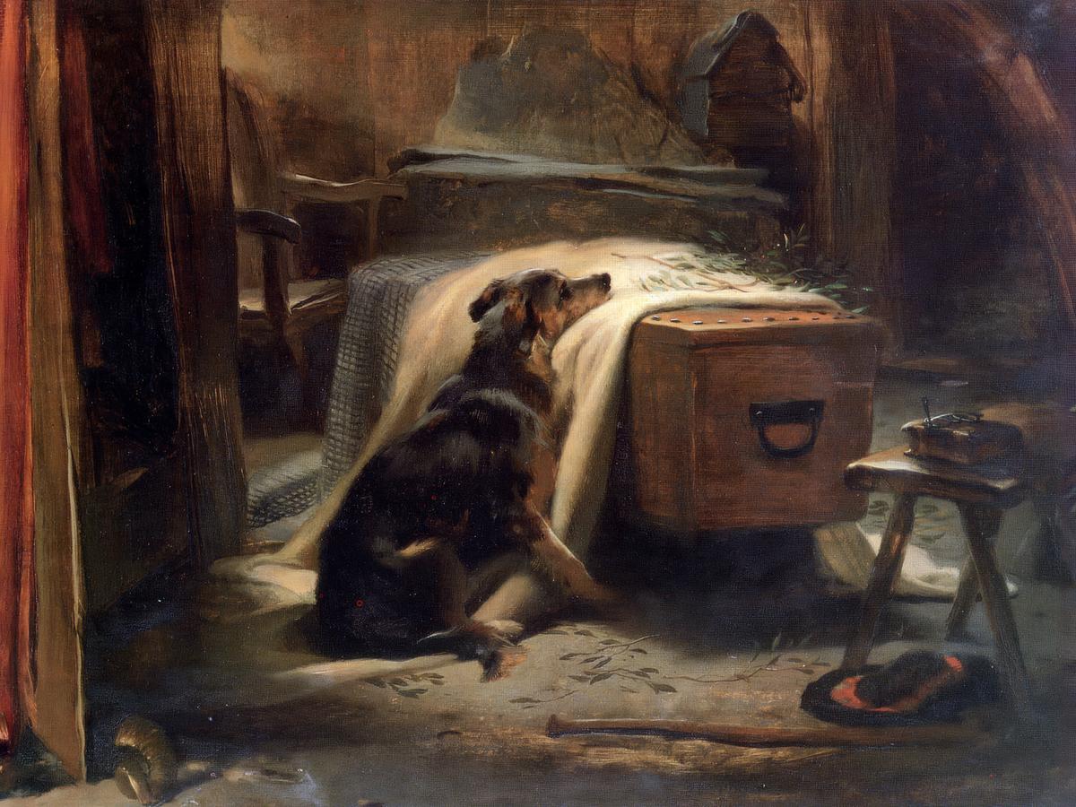 The Old Shepherd's Chief Mourner · Pets pet portrait — custom painted portrait by Fable