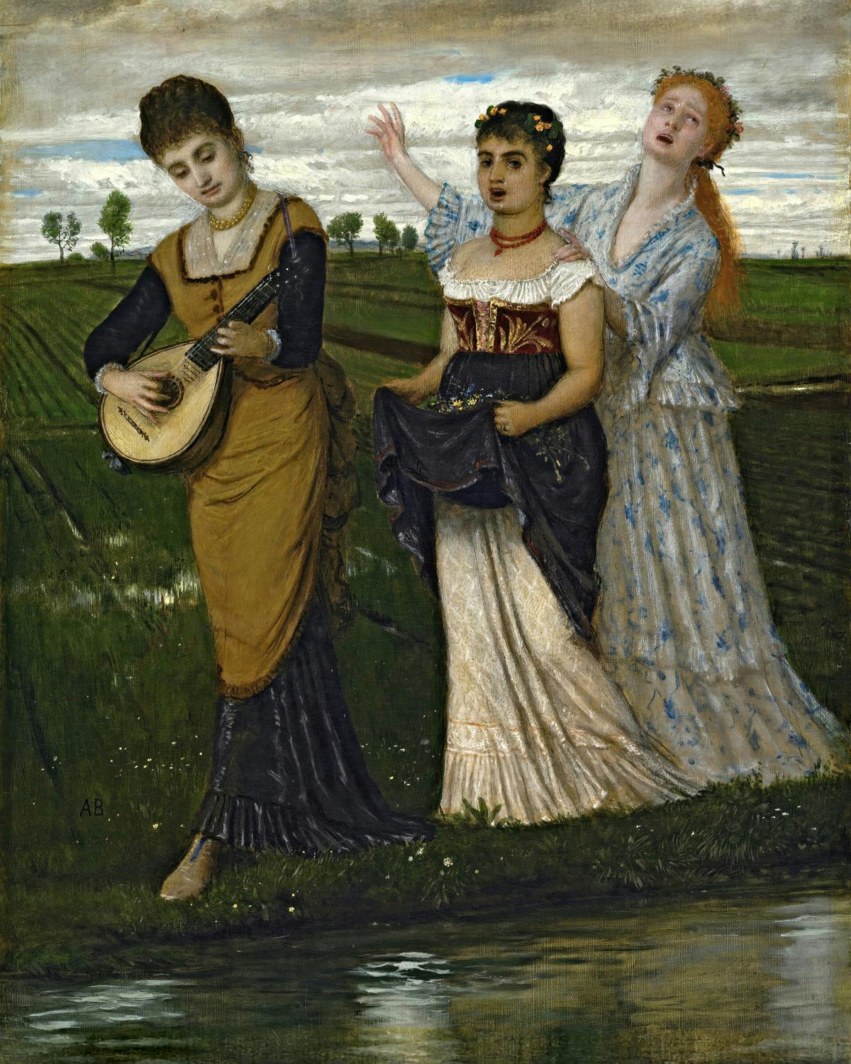 Spring (Songs of Spring) by Arnold Böcklin — archival fine-art print from Fable