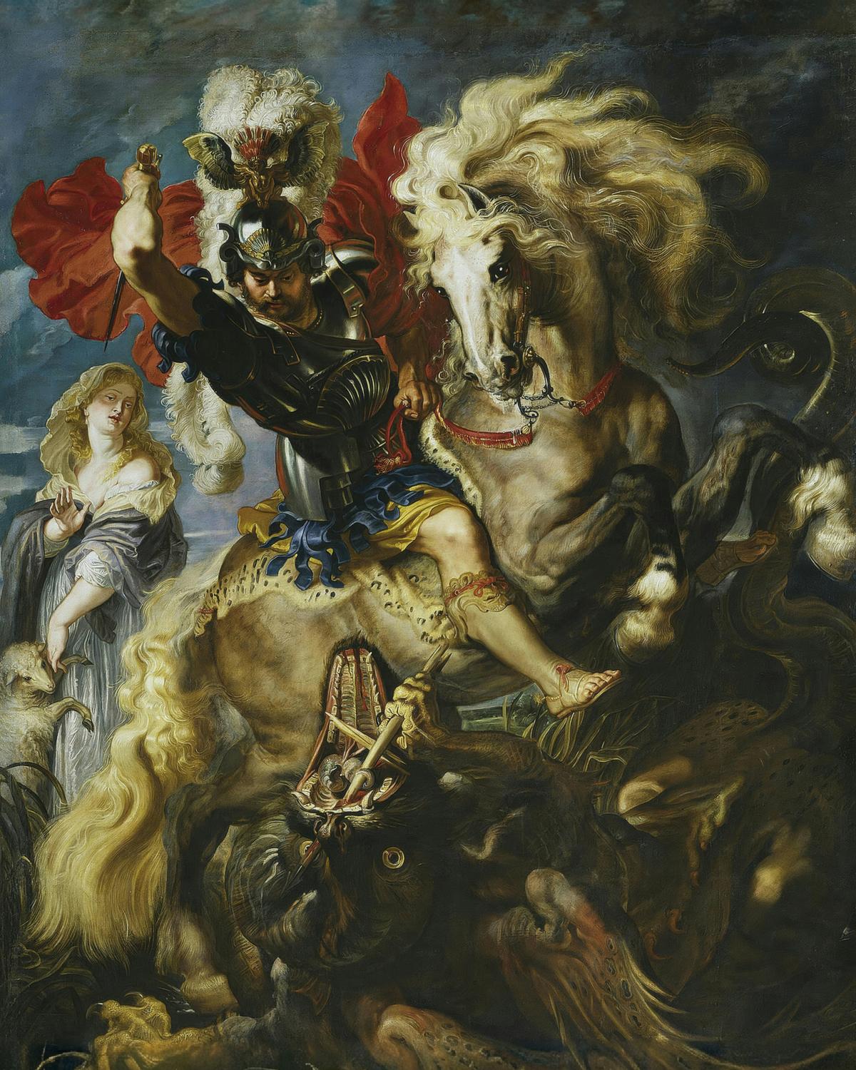 Saint George and the Dragon by Peter Paul Rubens — archival fine-art print from Fable