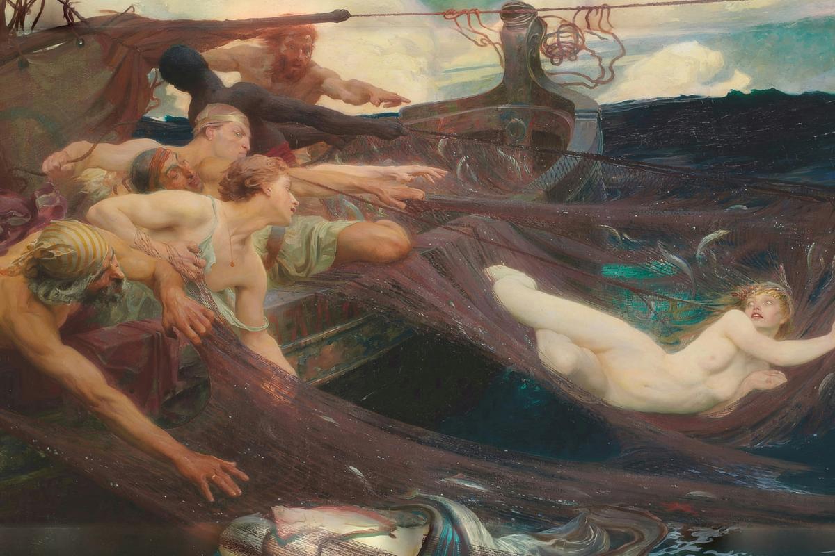 The Sea Maiden by Herbert James Draper — archival fine-art print from Fable