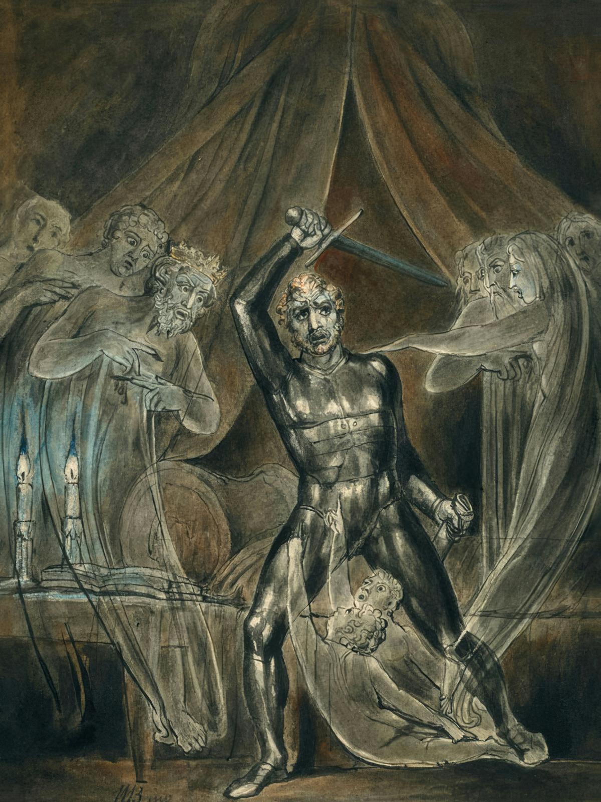Richard III and the Ghosts by William Blake — archival fine-art print from Fable