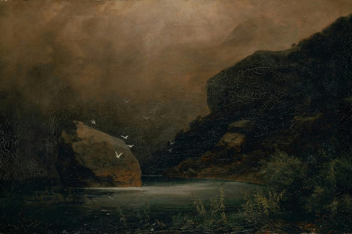 Mountain Lake with Gulls by Arnold Böcklin — archival fine-art print from Fable