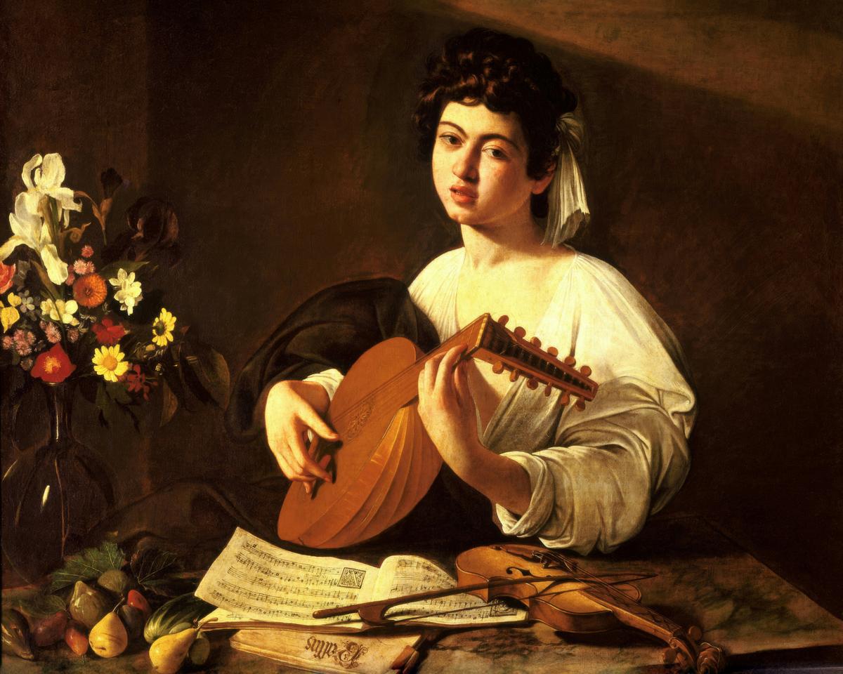 The Lute Player human portrait — custom painted portrait by Fable
