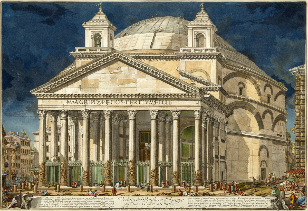 The Pantheon by artist: Giovanni Battista Piranesi (Italian, 1720–1778) — archival fine-art print from Fable