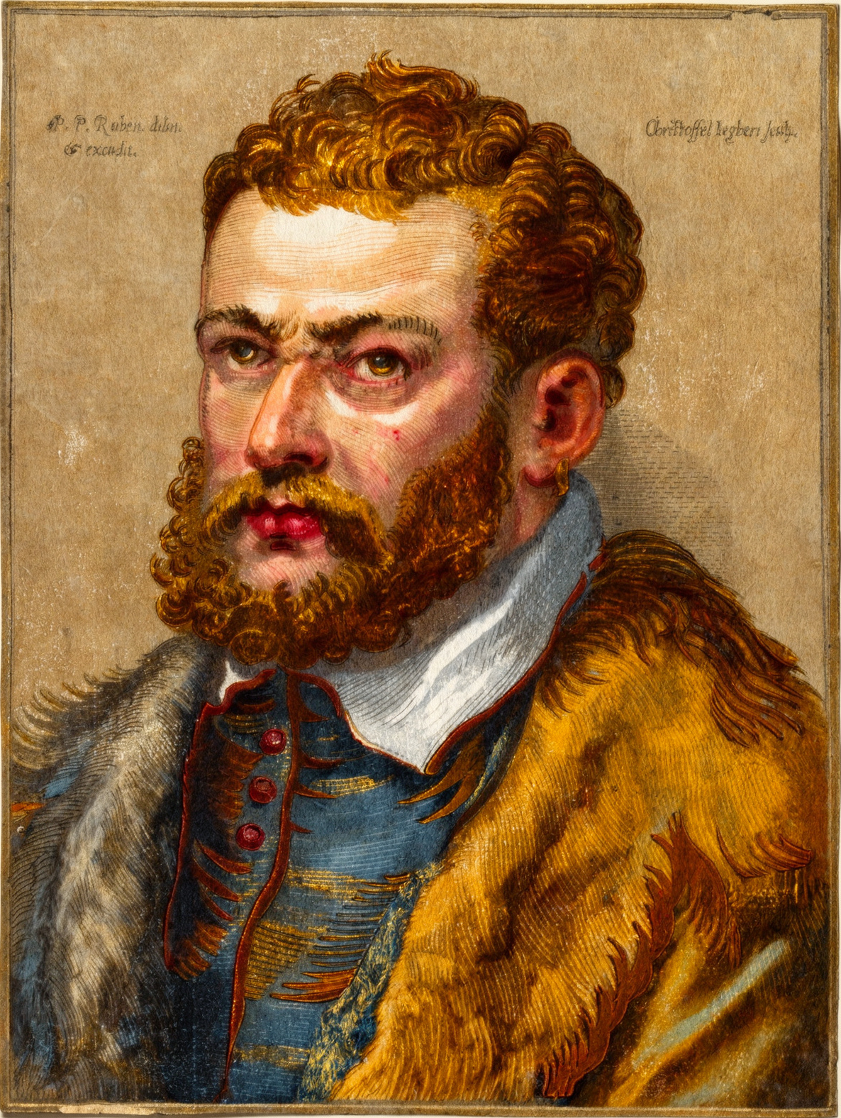 Doge Giovanni Cornaro by artist: Christoffel Jegher (Flemish, 1596–1652/53) · after artist: Peter Paul Rubens (Flemish, 1577–1640) — archival fine-art print from Fable