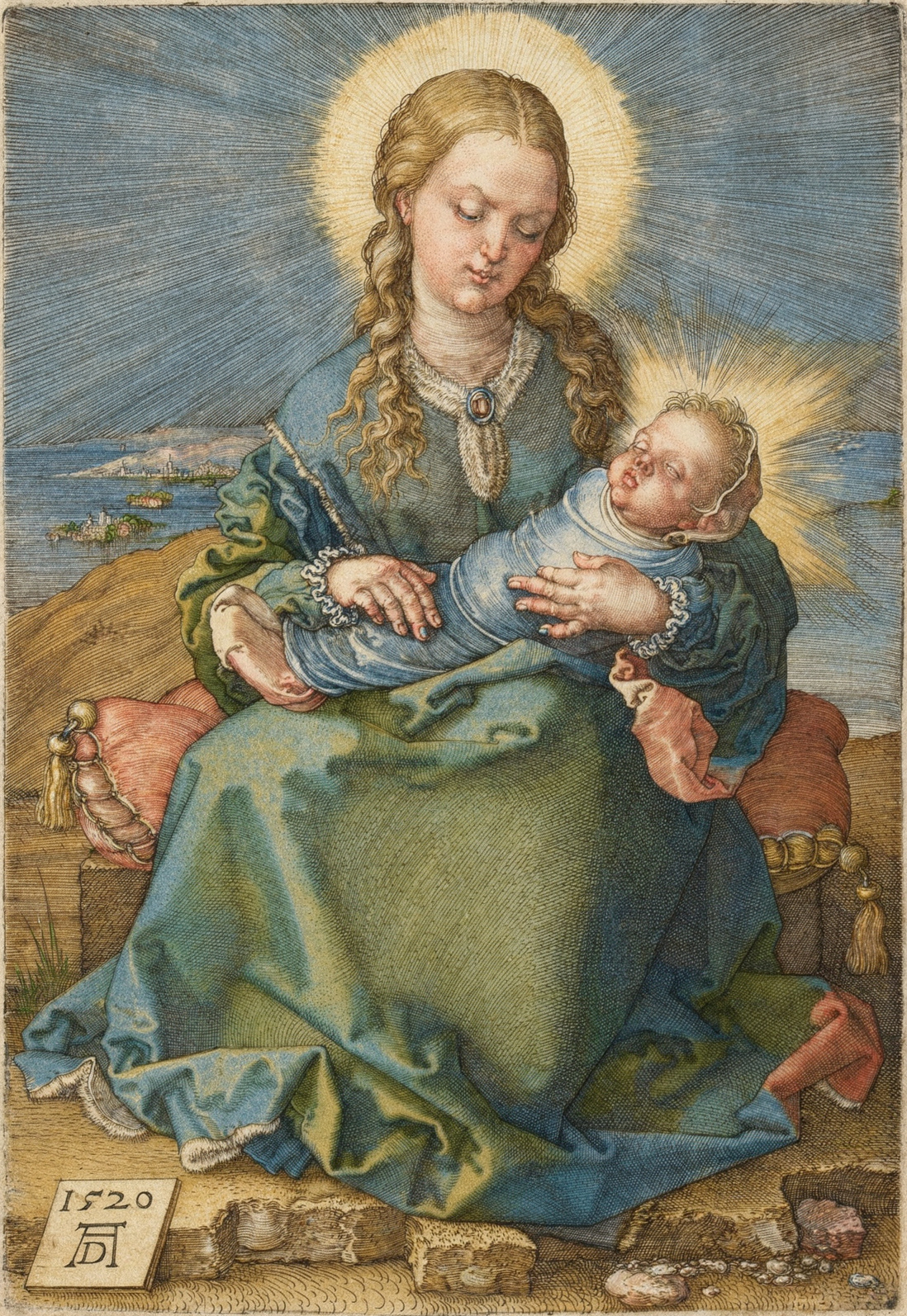 The Virgin with the Swaddled Child by artist: Albrecht Dürer (German, 1471–1528) — archival fine-art print from Fable