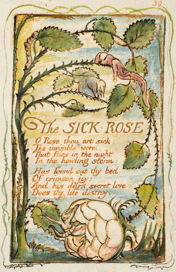 The Sick Rose by Artist: William Blake — archival fine-art print from Fable