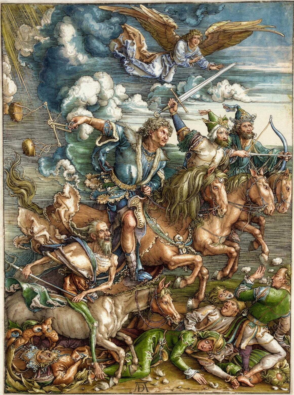 The Four Horsemen by Artist: Albrecht Dürer — archival fine-art print from Fable