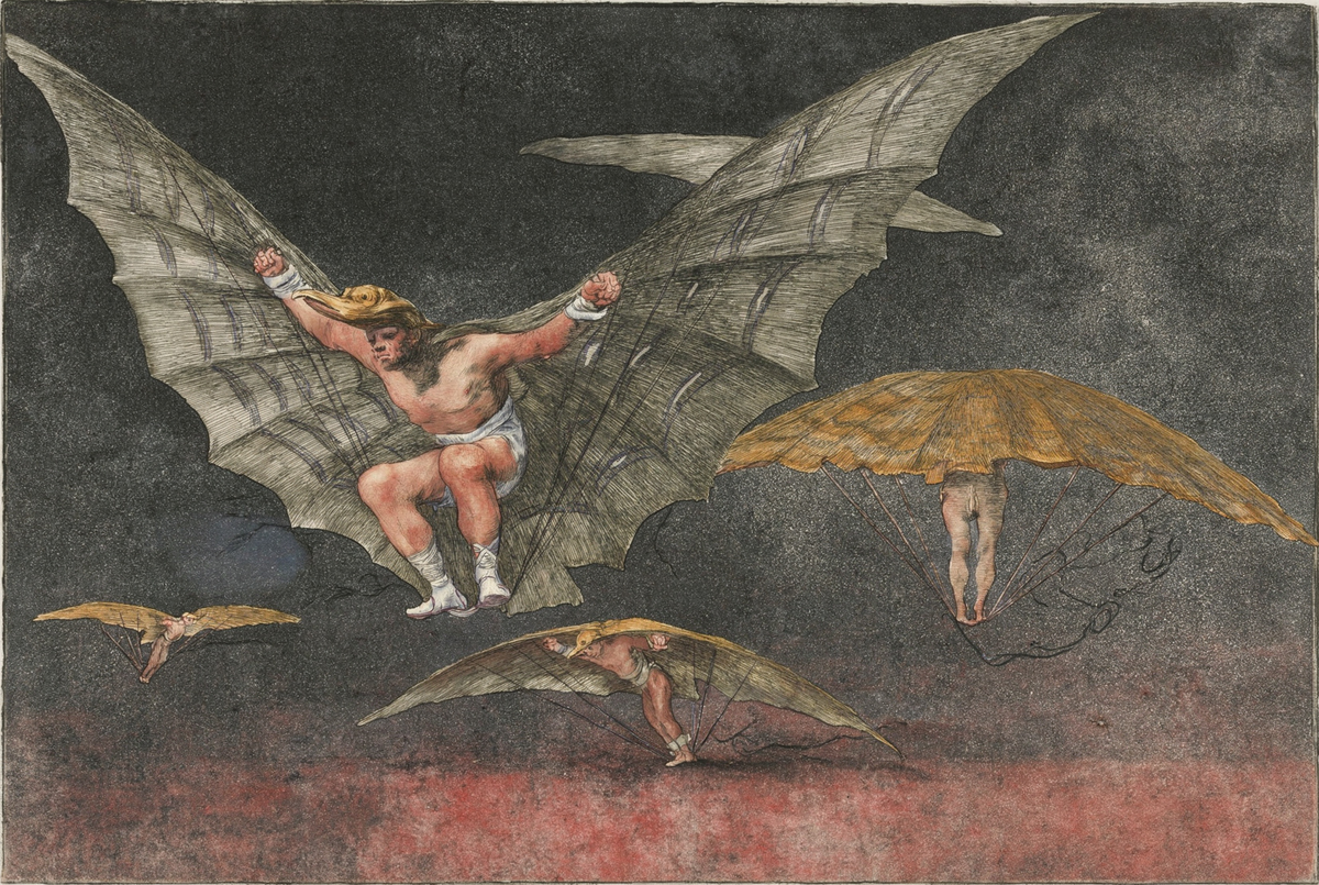 A Way of Flying by artist: Francisco de Goya (Spanish, 1746–1828) — archival fine-art print from Fable