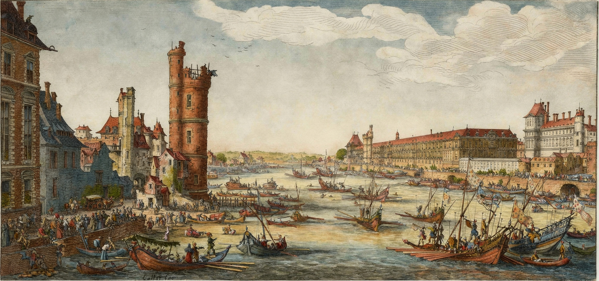 The Louvre, Paris by artist: Jacques Callot (French, 1592–1635) — archival fine-art print from Fable