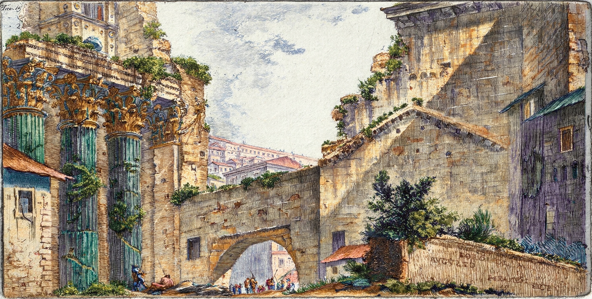 The Forum of Augustus by artist: Giovanni Battista Piranesi (Italian, 1720–1778) — archival fine-art print from Fable