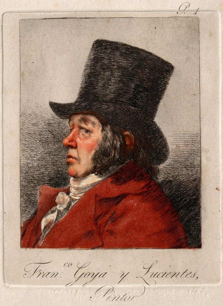 Goya: Self-Portrait by artist: Francisco de Goya (Spanish, 1746–1828) — archival fine-art print from Fable