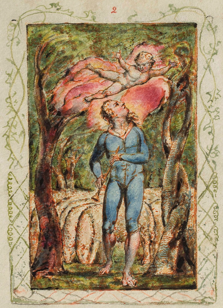 Songs of Innocence: Frontispiece by Artist: William Blake — archival fine-art print from Fable