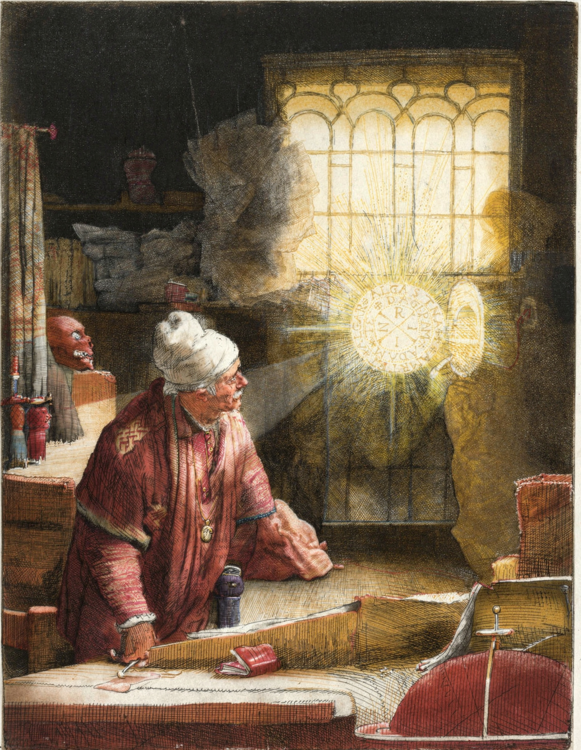Faust by artist: Rembrandt van Rijn (Dutch, 1606–1669) — archival fine-art print from Fable