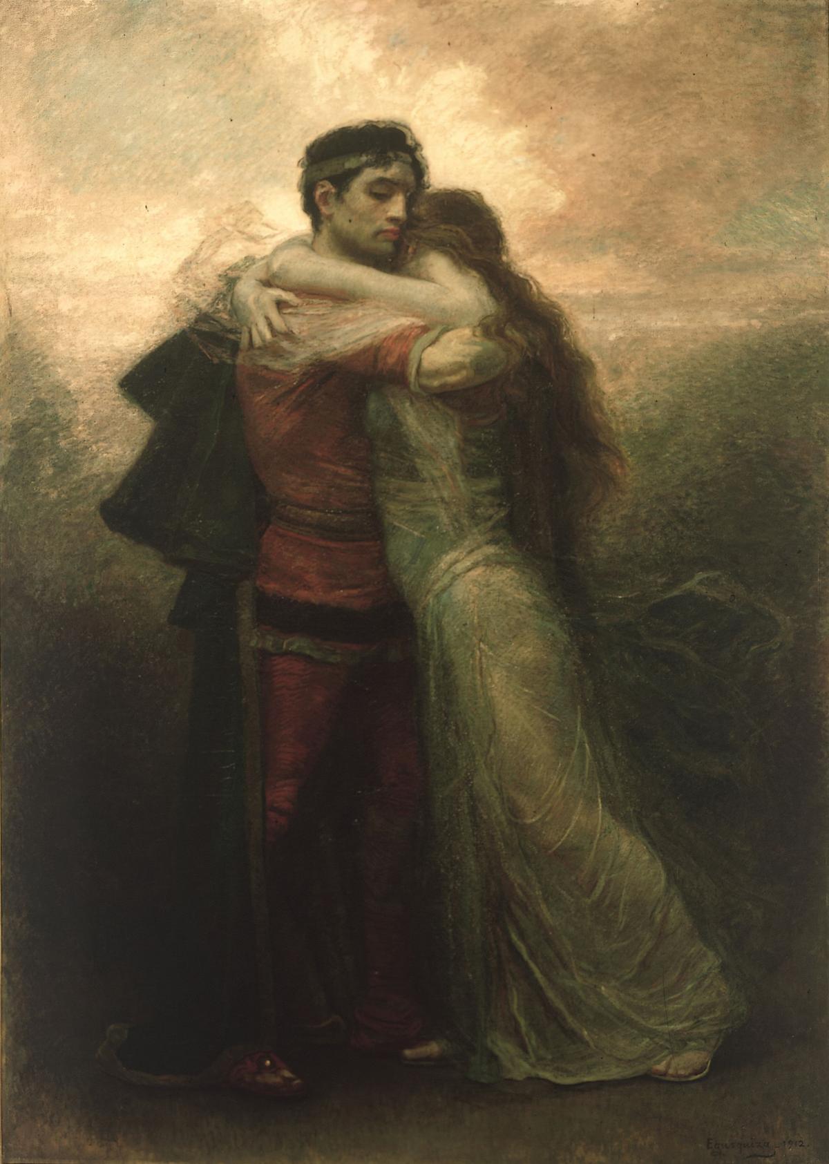 Tristan and Isolde · Couples human portrait — custom painted portrait by Fable