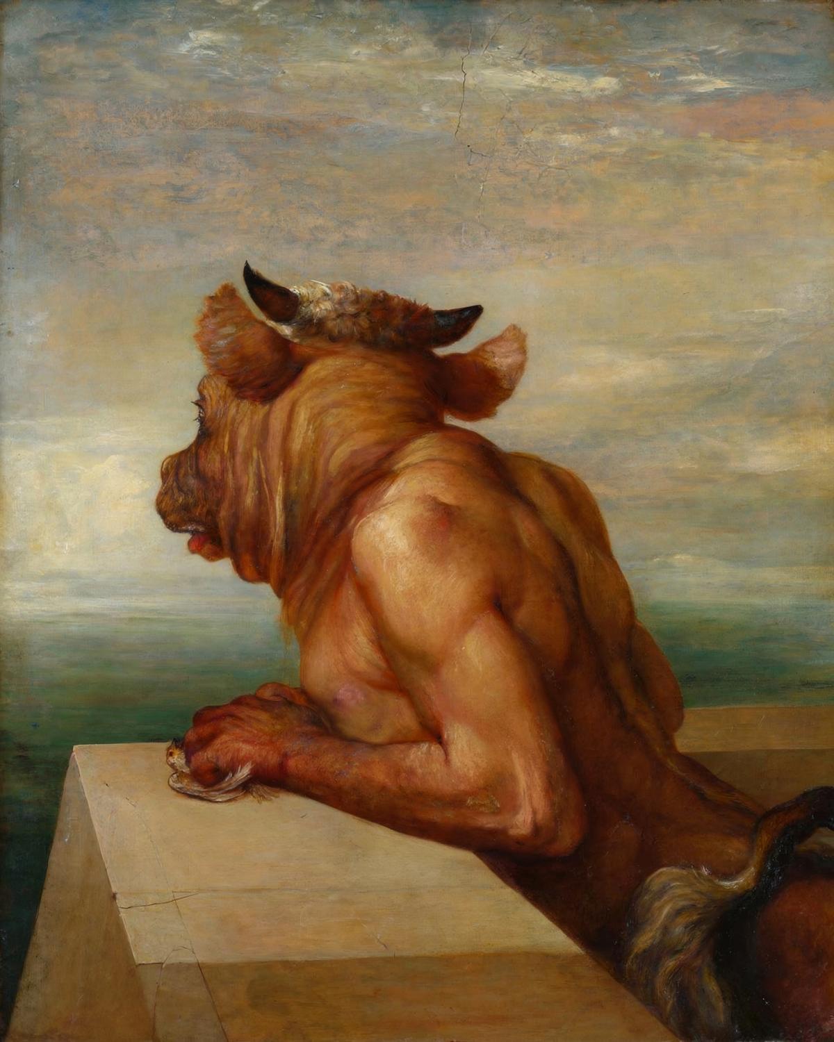 The Minotaur by George Frederic Watts — archival fine-art print from Fable