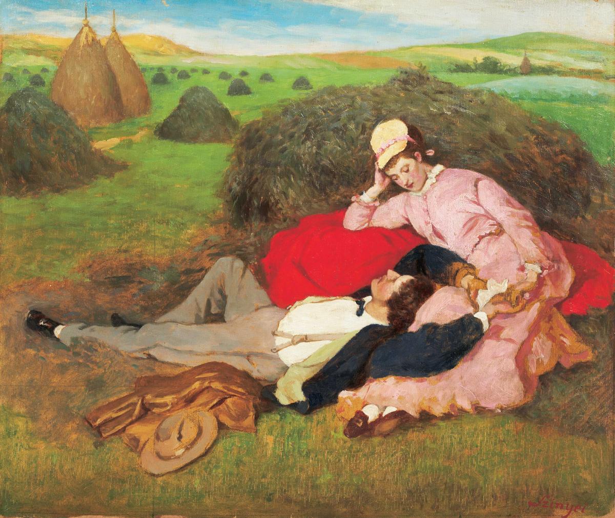 Lovers, Szinyei · Couples human portrait — custom painted portrait by Fable