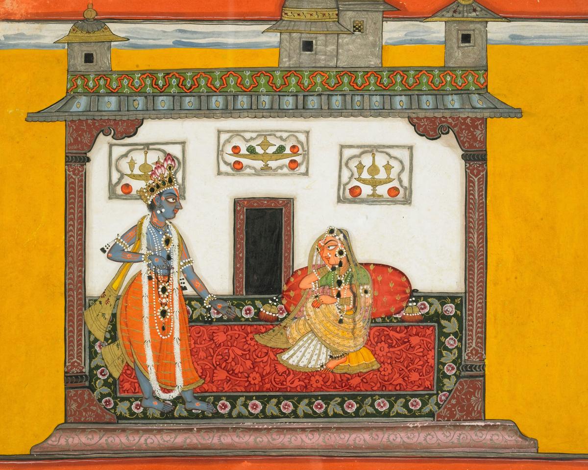 A Nayika and Her Lover — archival fine-art print from Fable