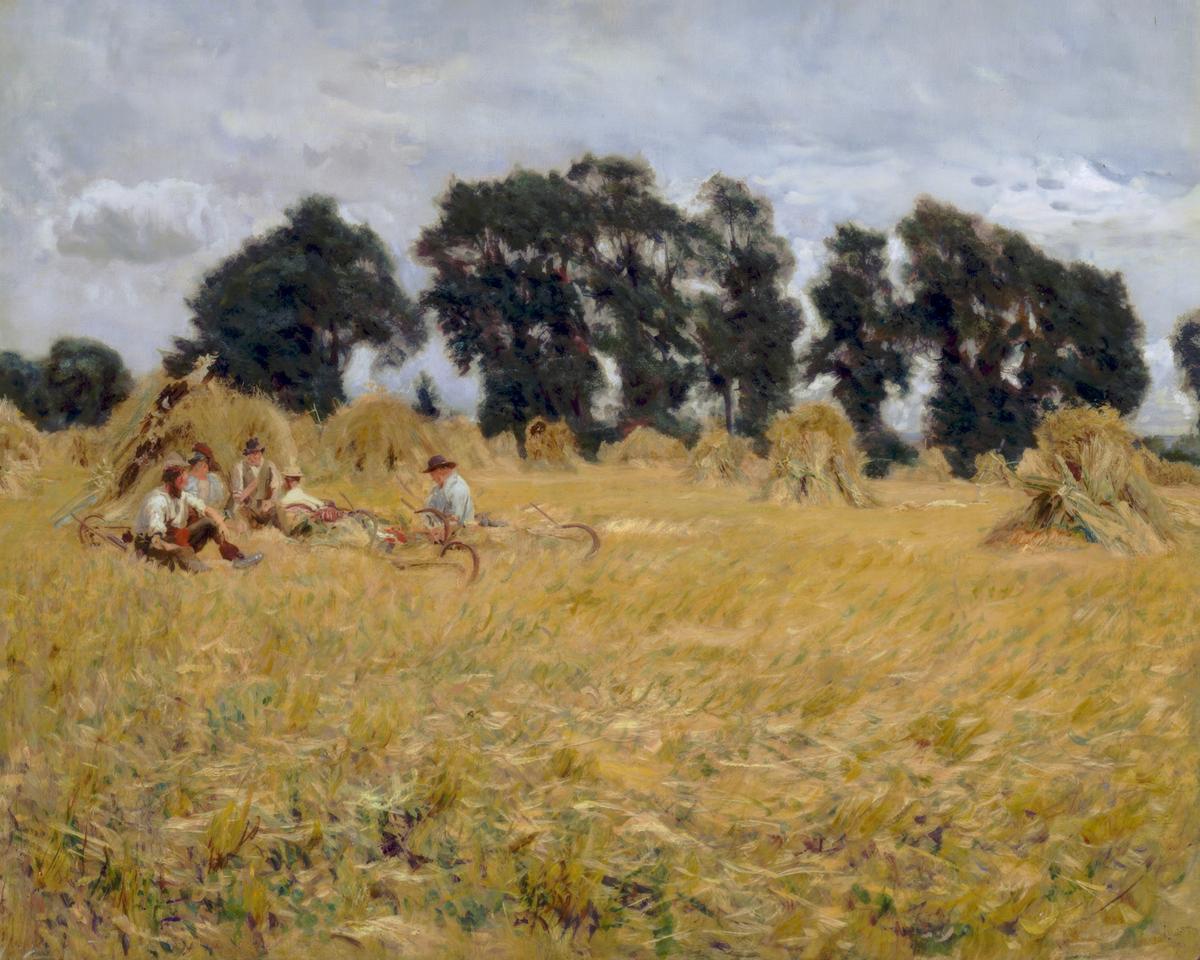 Reapers Resting in a Wheat Field by John Singer Sargent — archival fine-art print from Fable
