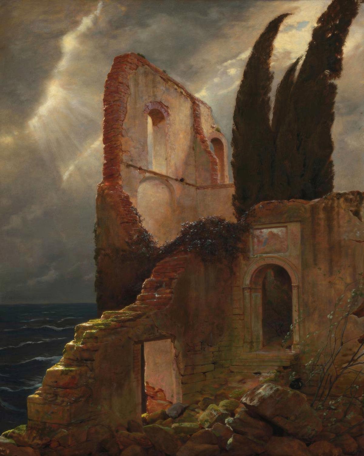 Ruin by the Sea by Arnold Böcklin — archival fine-art print from Fable