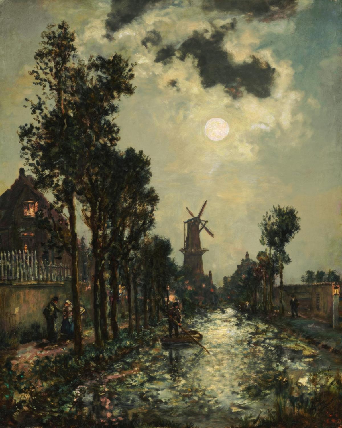 Night Scene, Rotterdam by Johan Barthold Jongkind — archival fine-art print from Fable