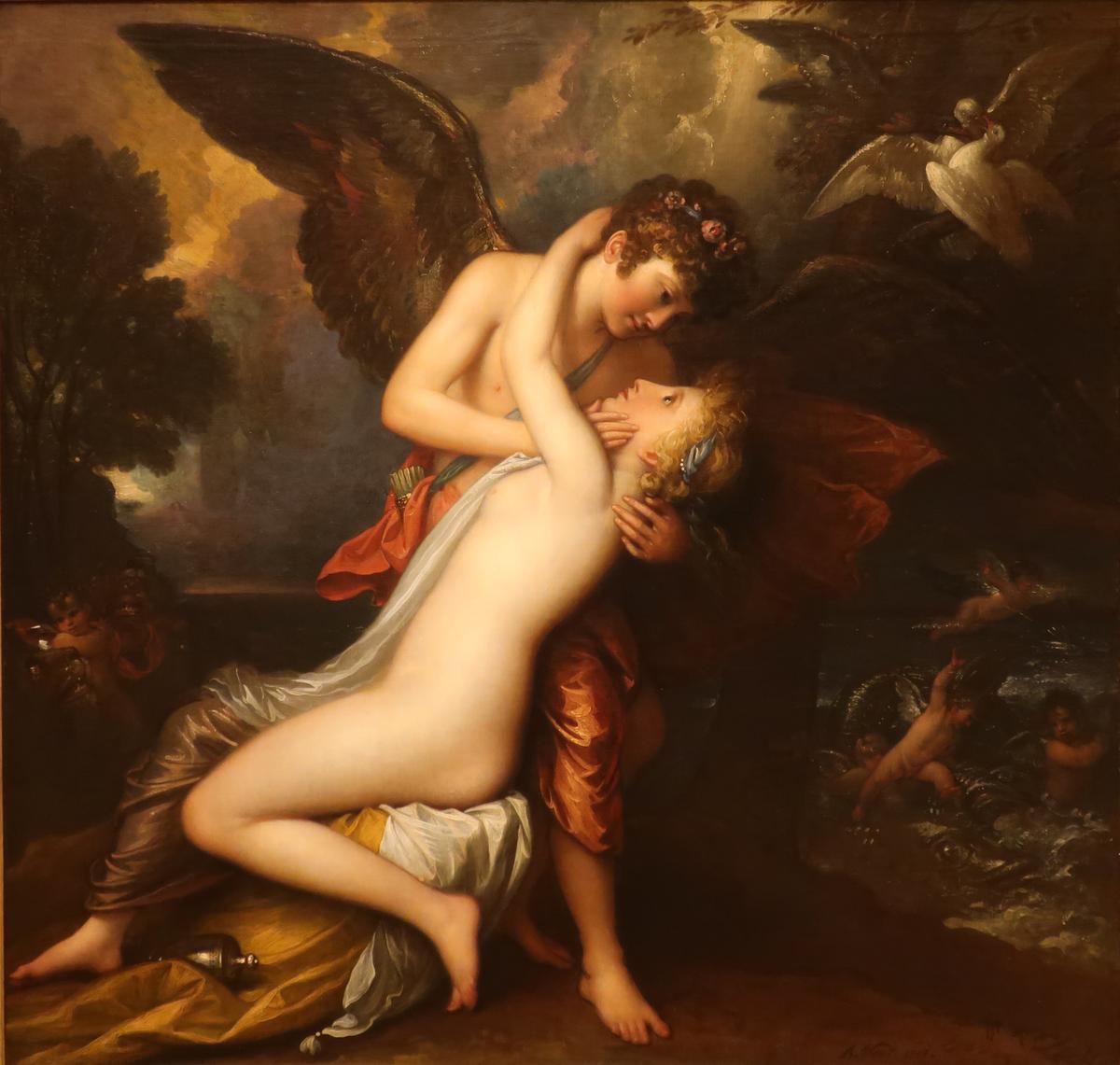 Cupid and Psyche by Benjamin West — archival fine-art print from Fable