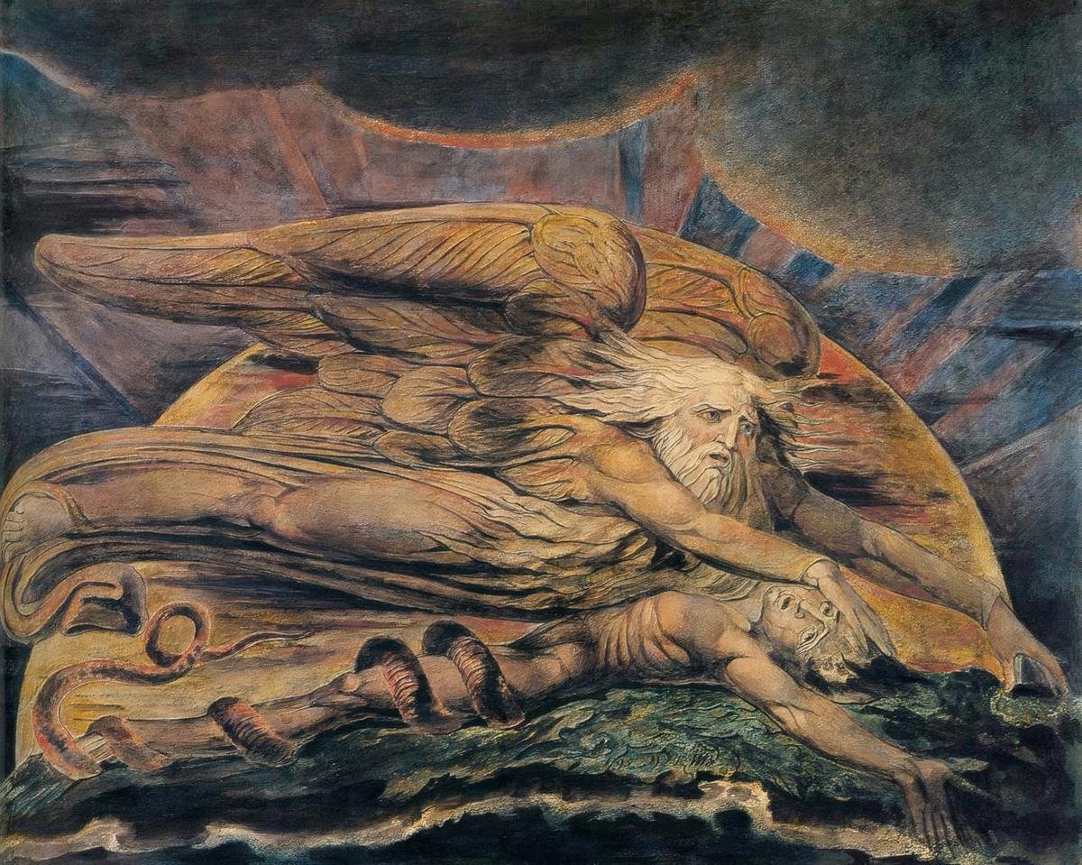 Elohim Creating Adam by William Blake — archival fine-art print from Fable