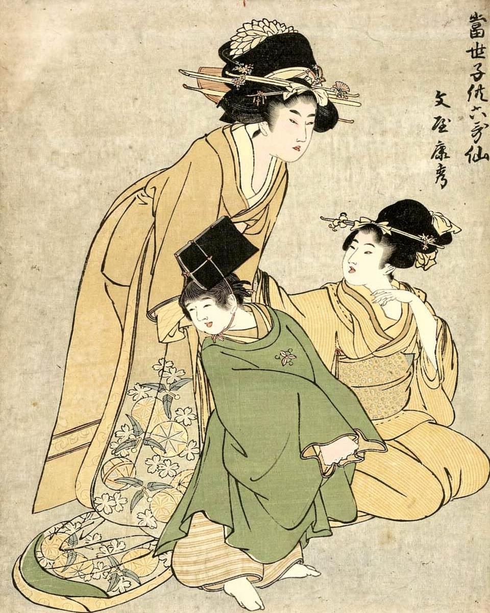 The Young Poet by Kitagawa Utamaro 喜多川歌麿, Izumiya Ichibei 和泉屋市兵衛 — archival fine-art print from Fable