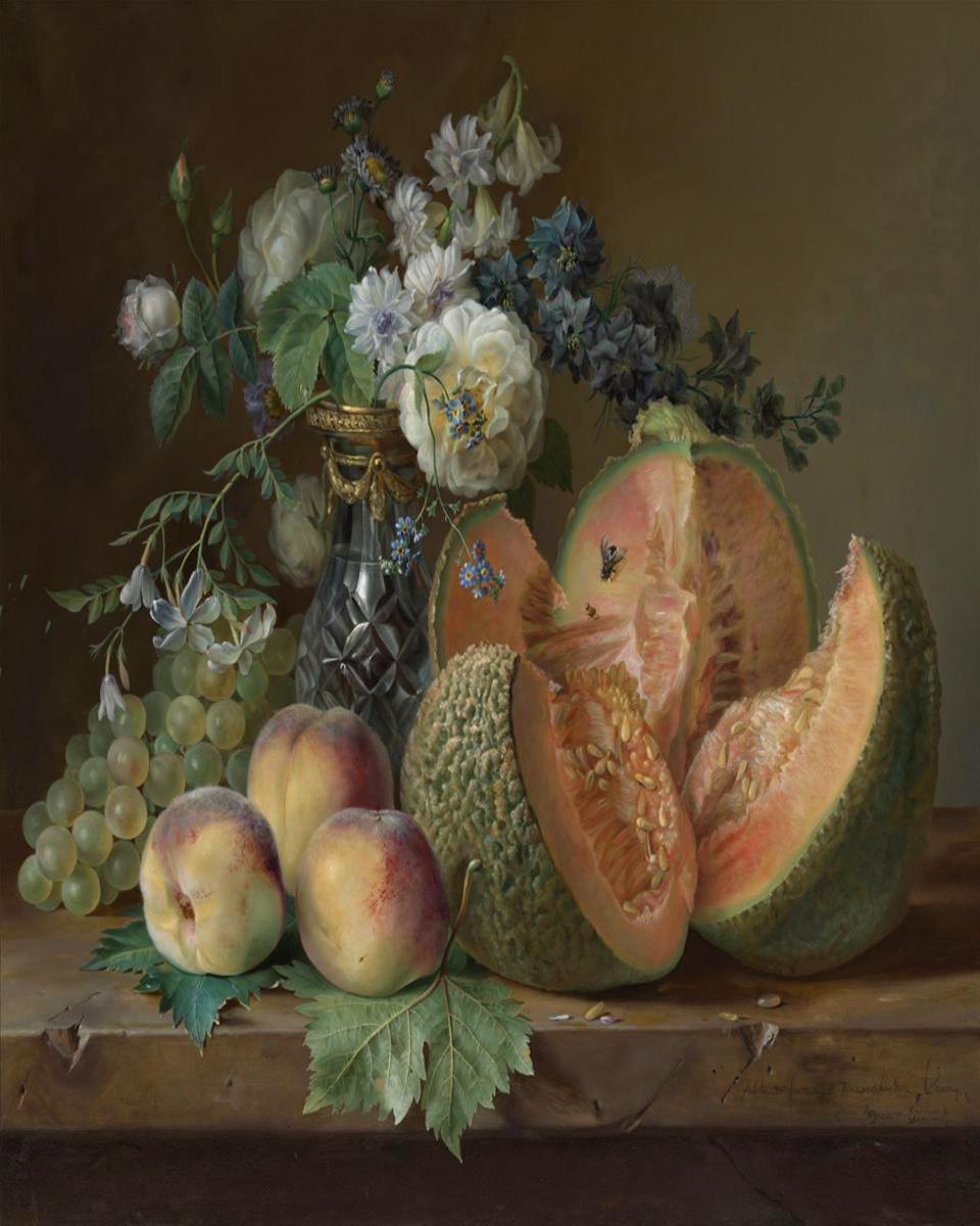 A Noble Still Life by Charlotte Eustache Sophie de Fuligny Damas, marquise de Grollier — archival fine-art print from Fable
