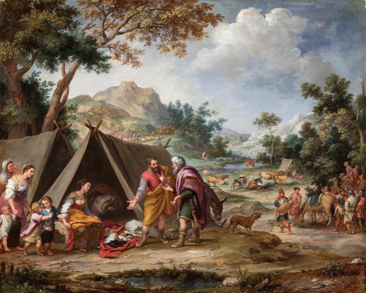 Laban Searching for His Stolen Household Gods by Bartolomé Esteban Murillo — archival fine-art print from Fable